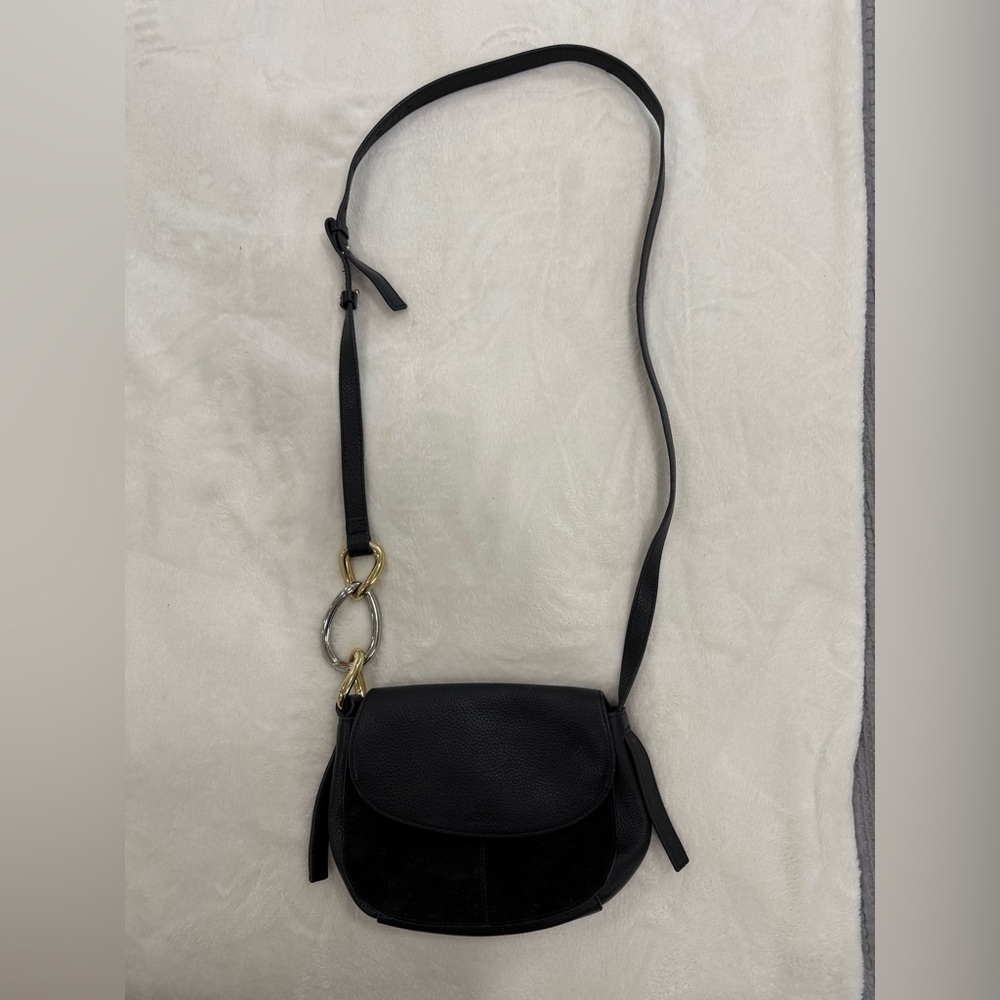 Vince Camuto Black Crossbody Bag with Gold Accent